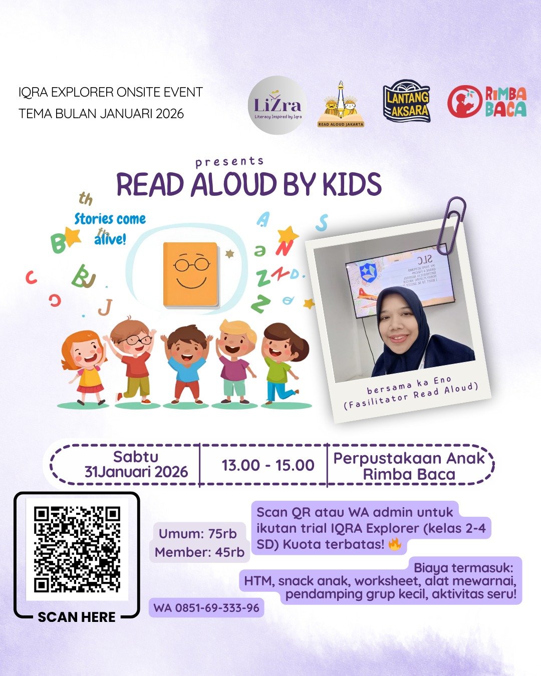 LiZra Onsite Event - Read Aloud by Kids
